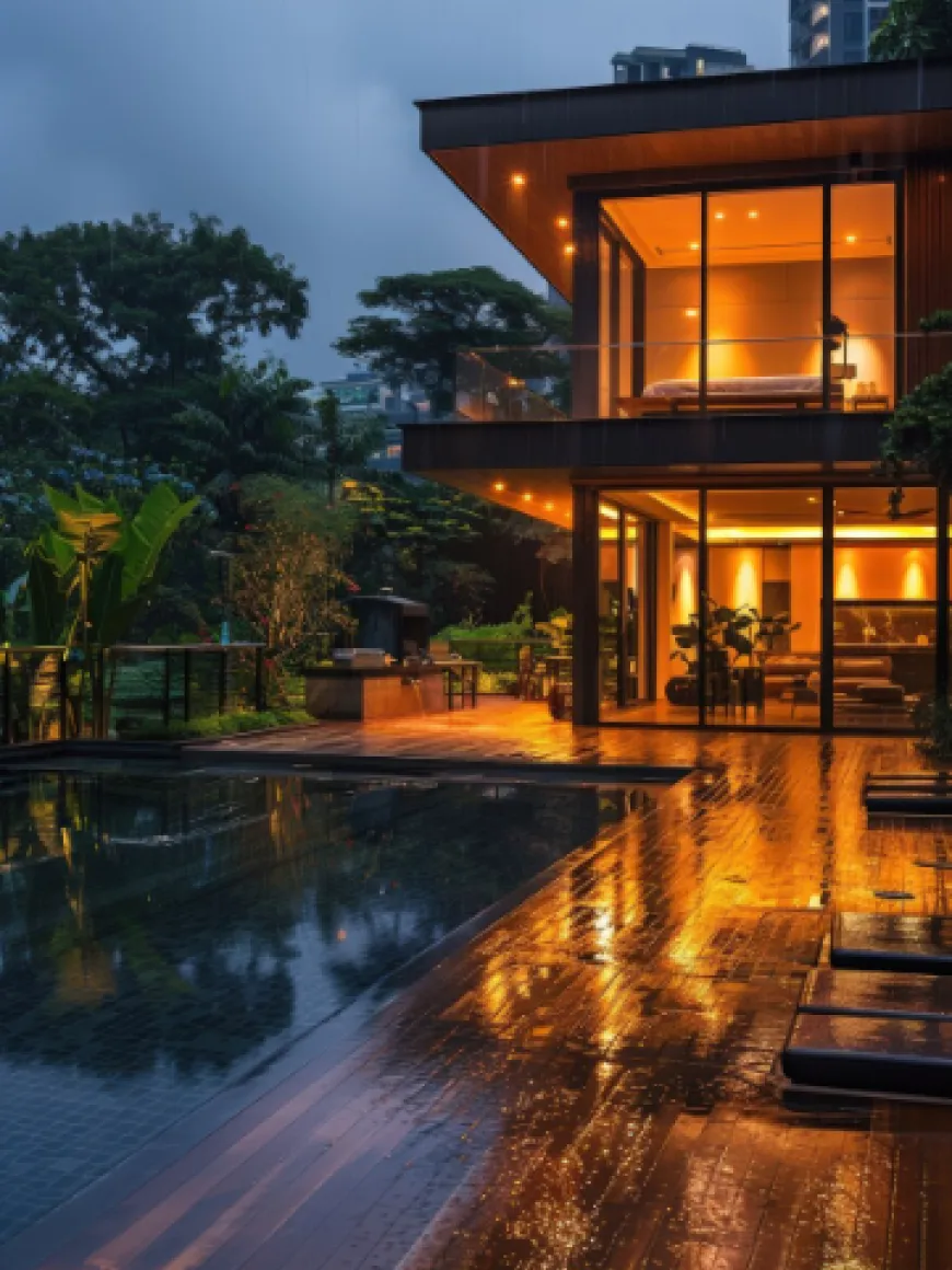 outdoor kitchen
